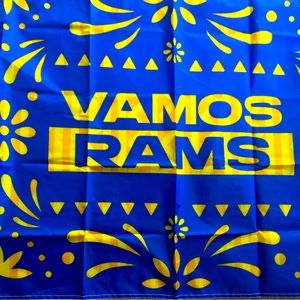 Los Angeles Rams 2023 Vamos Rams Wall Flag / Rally Flag Banners